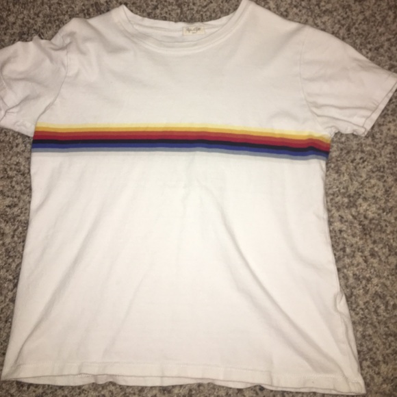 Brandy Melville Tops - BRANDY MELVILLE RAINBOW TEE